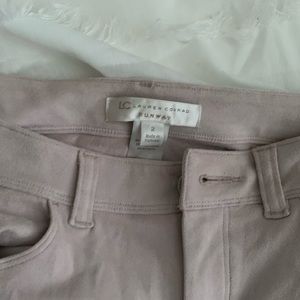 Suede blush pink jeggings